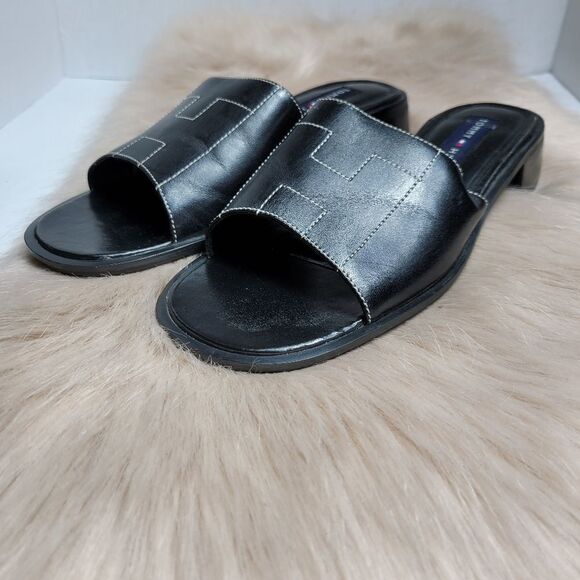 Tommy Hilfiger Black Womens Sandals - Picture 1 of 8